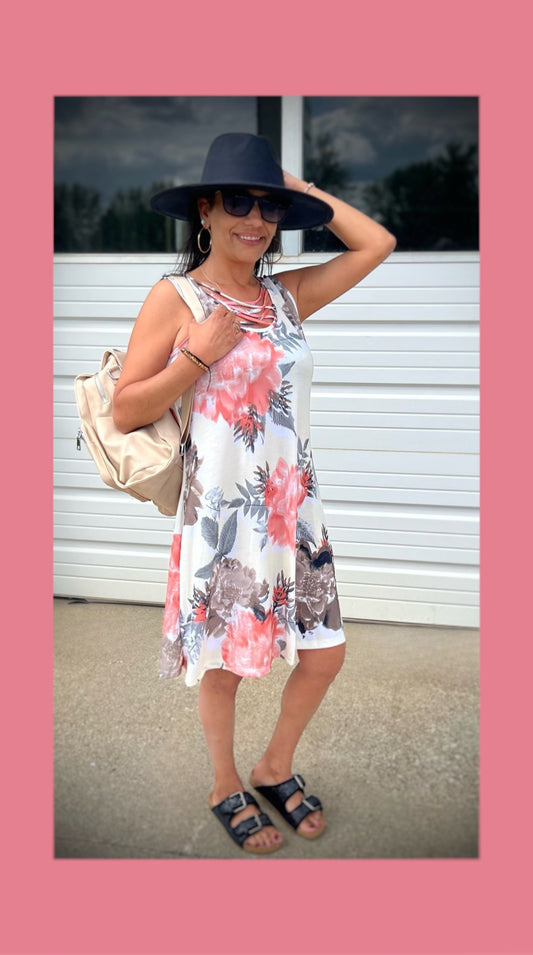 Summer Floral Criss Cross Dress