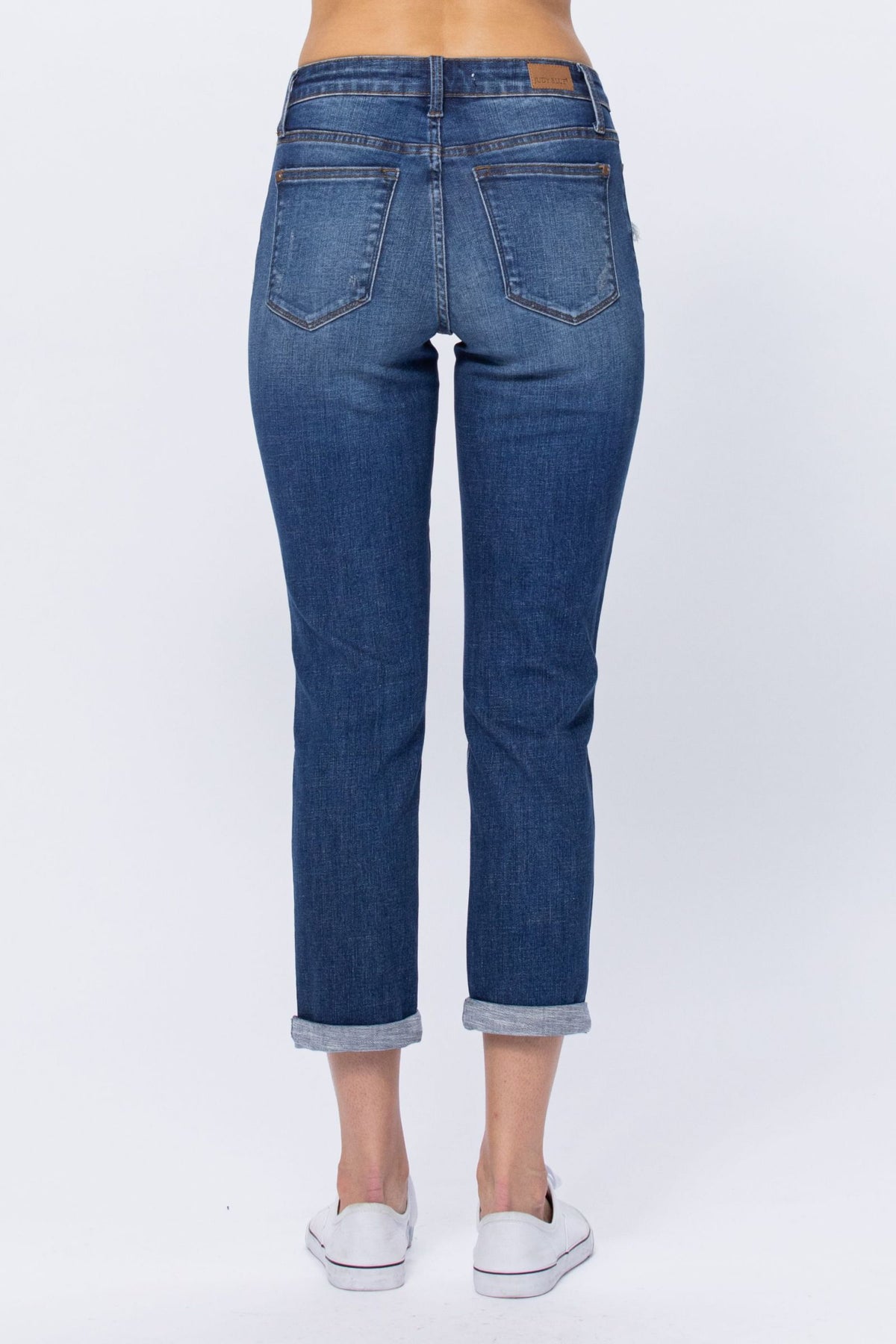 Judy Blue BoyFriend thermal patched