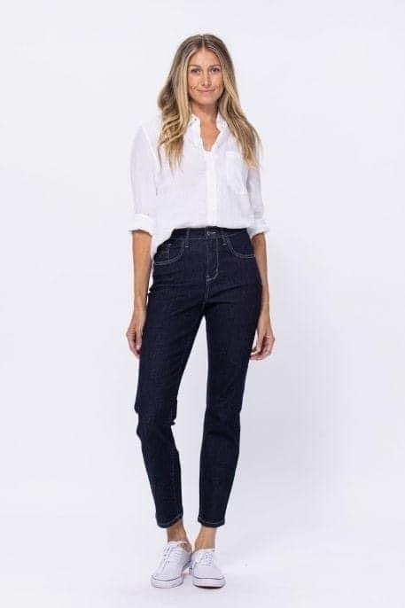High waisted indigo ~ JB 88273
