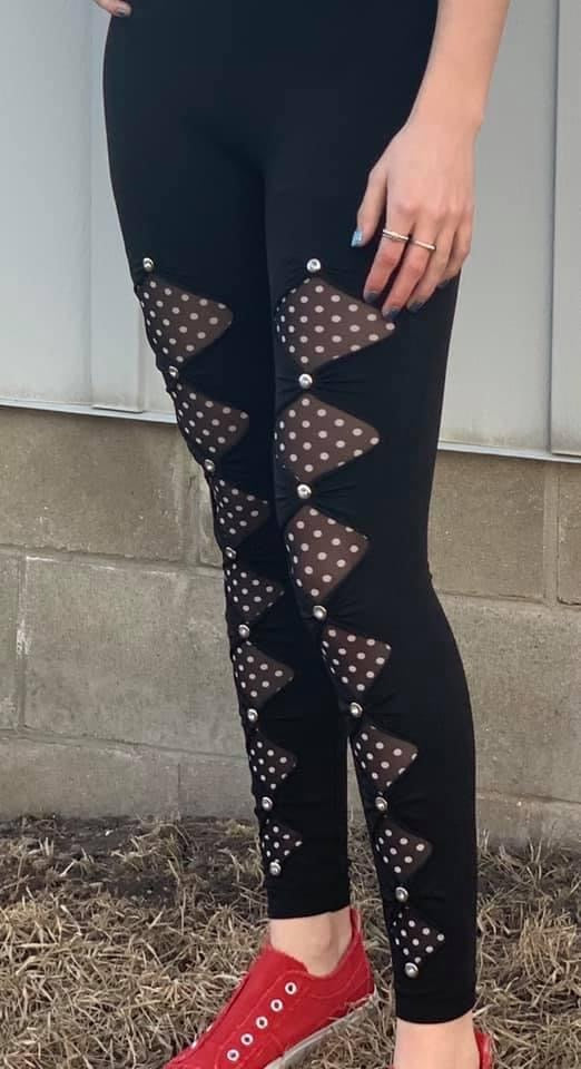 Diamond cut leggings