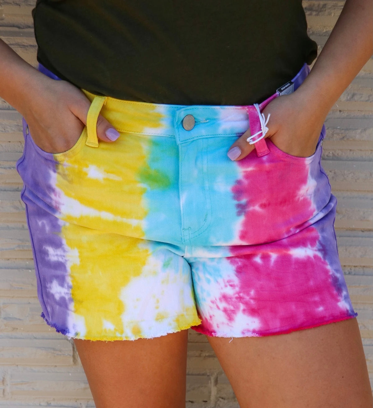 Judy Blue Shorts ~ Snow Cone cut off 150085