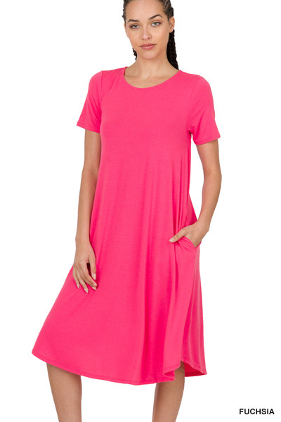 Flowy Round Neck Dress