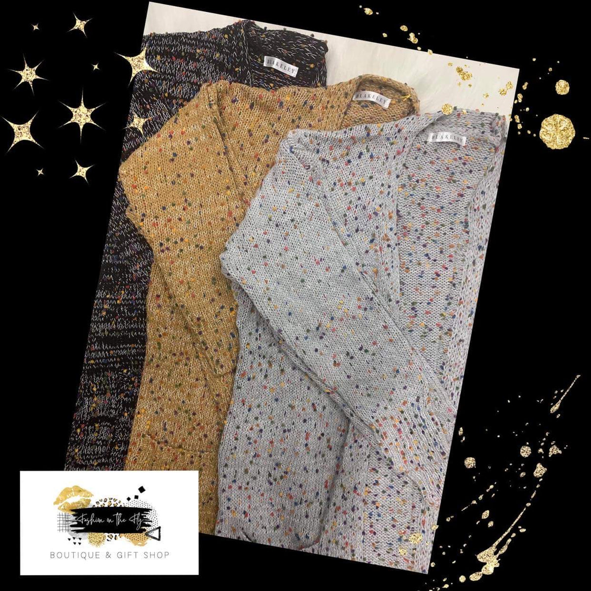Fall Miley Dot Confetti Cardigan