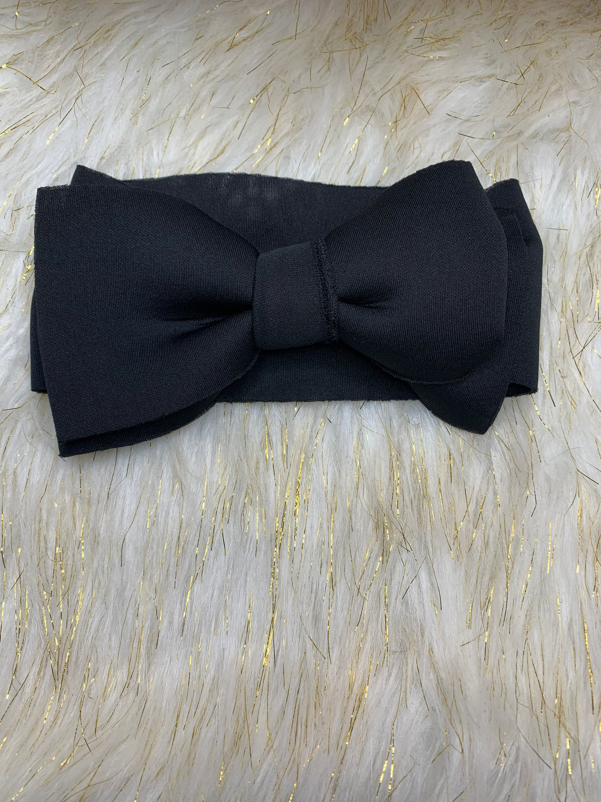 Black bow headband