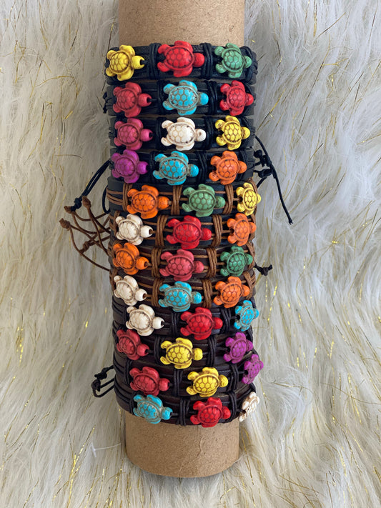Leather Turtle Bracelets