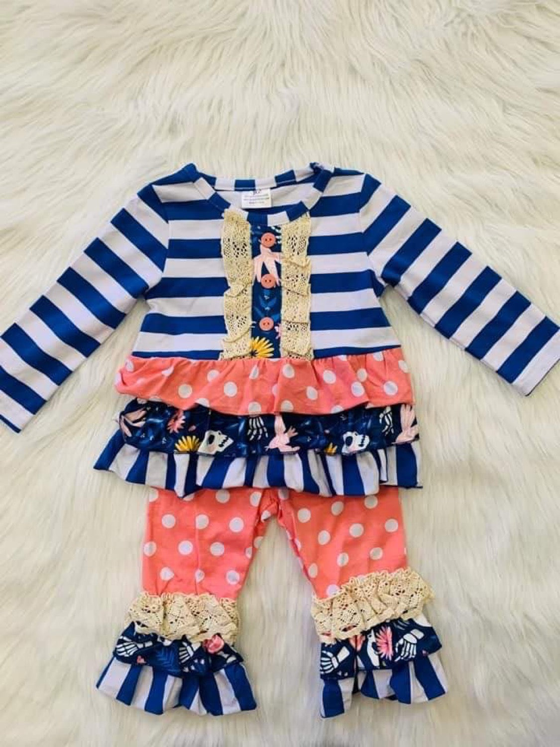 Polka Dot 2 piece Outfit