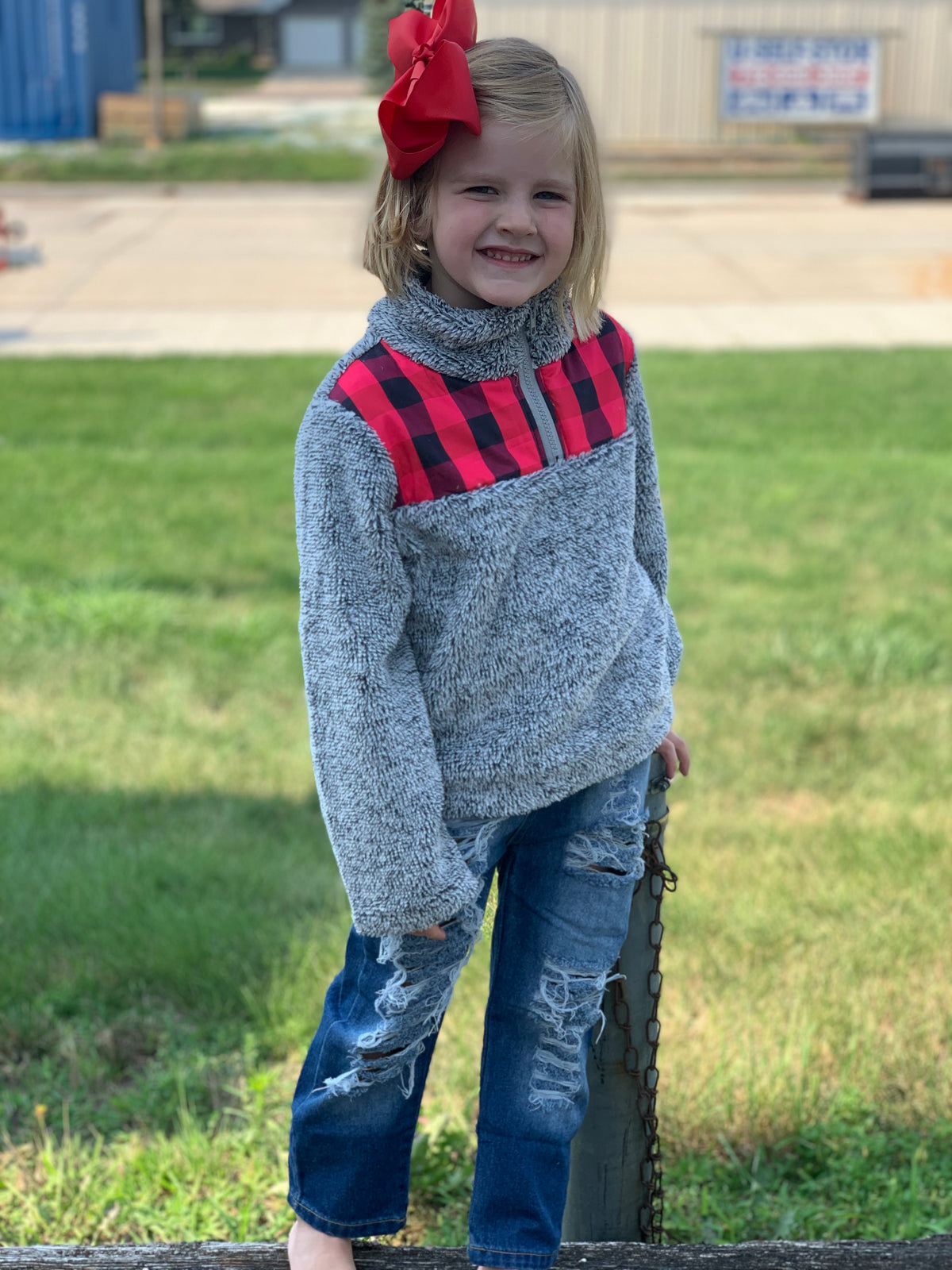 Unisex Distressed Kids Denim