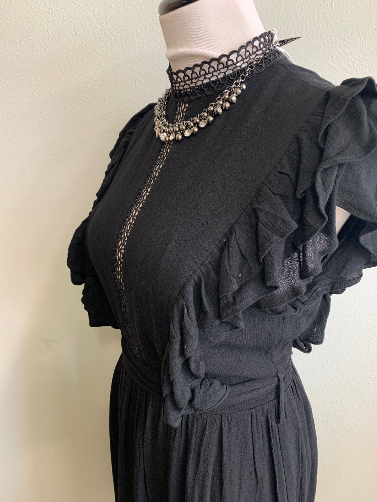 Macaron Black Fitted Dress