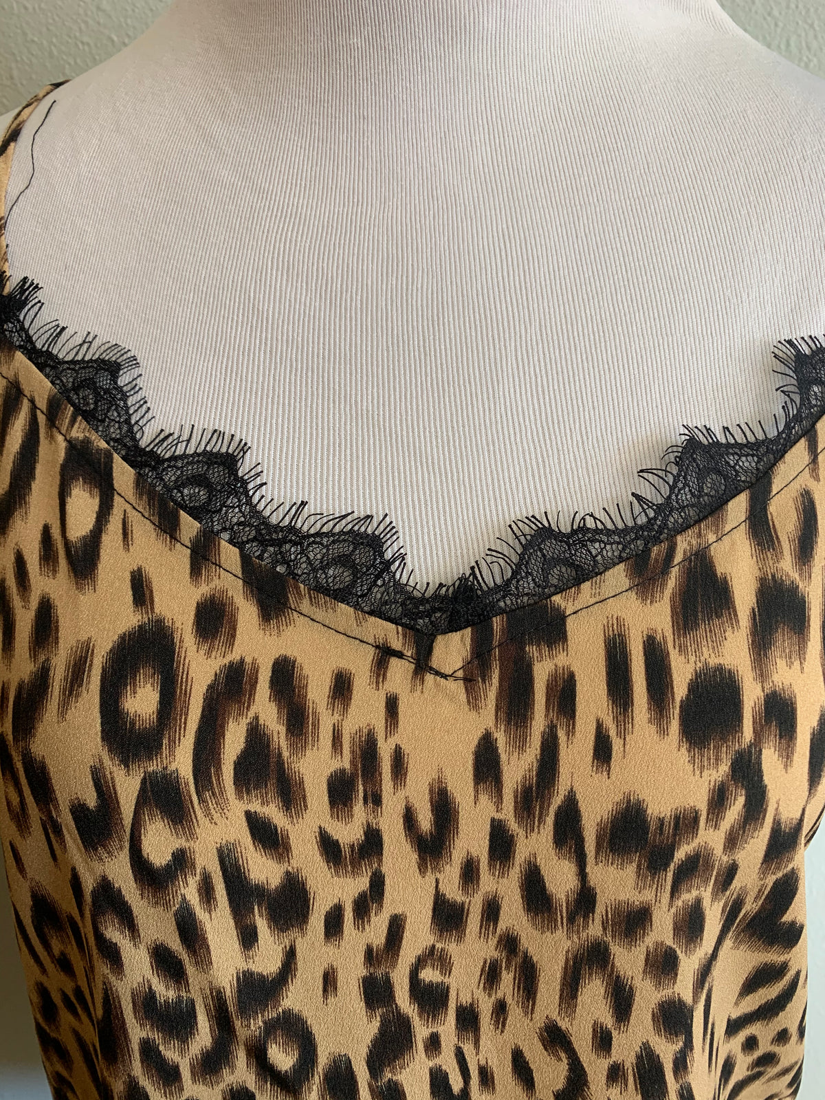 Lace Cheetah Tank Top