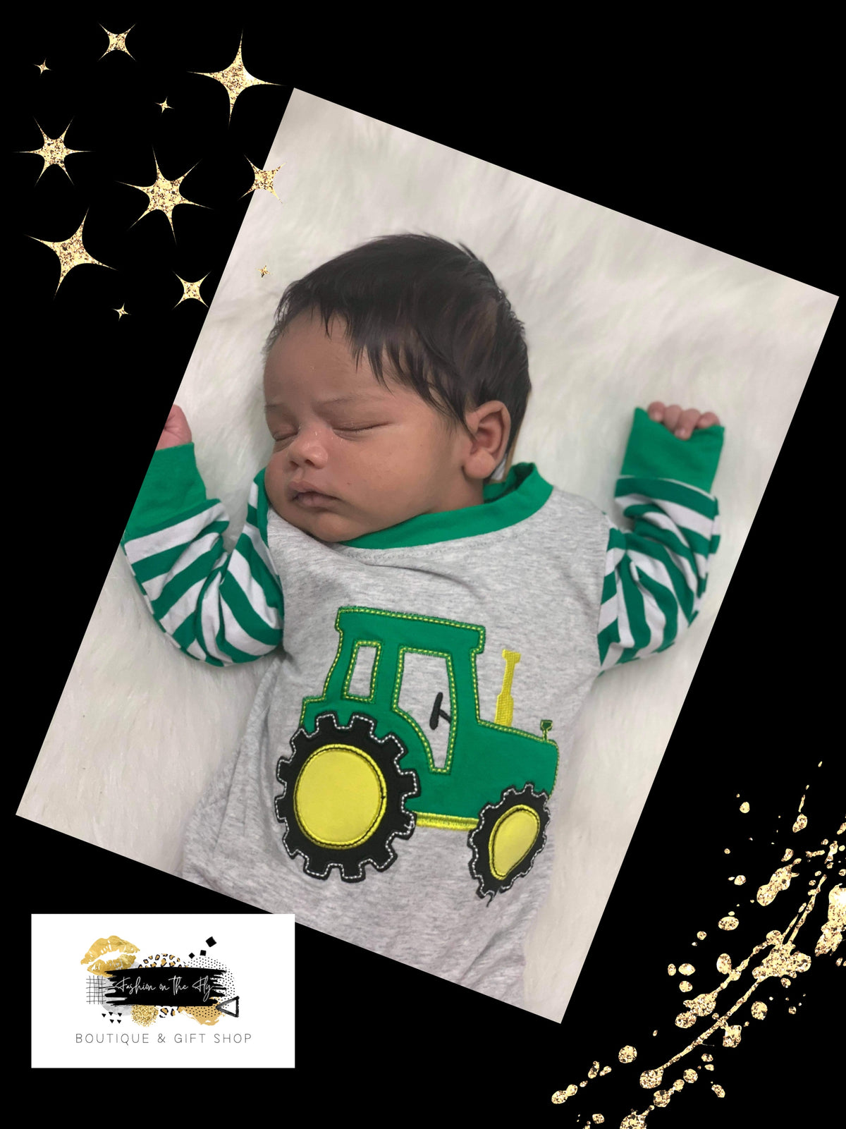 Boys Tractor Romper