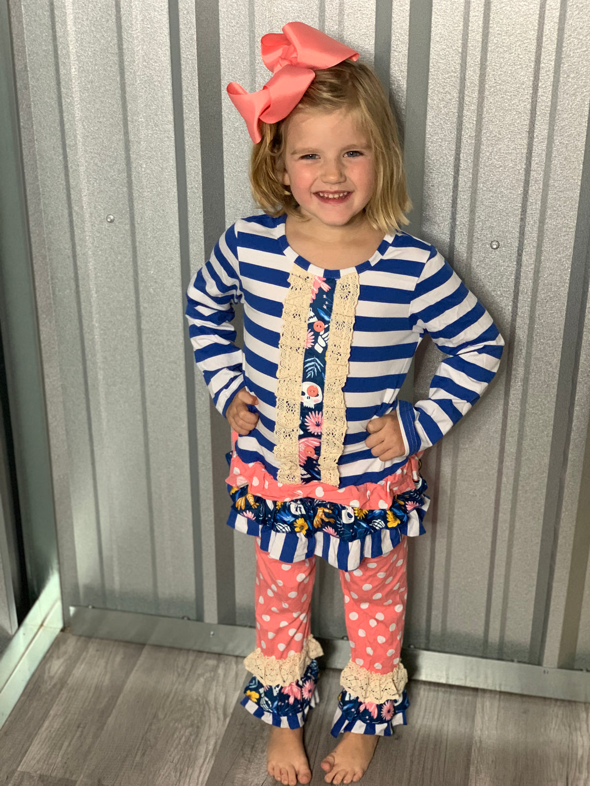 Polka Dot 2 piece Outfit