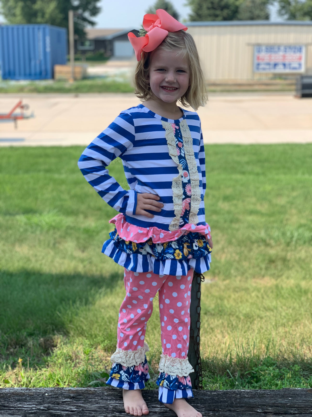 Polka Dot 2 piece Outfit