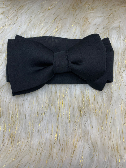 Black bow headband